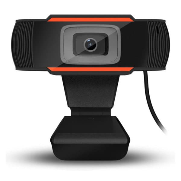 720P Højopløsnings Computerkamera 5 Millioner Pixels Indbygget Mikrofon USB Skrivebordscomputer Webcam 180° Roterbar