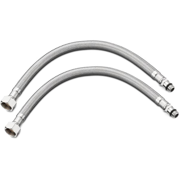 Flexibel köksslang 30 cm Set med 2 Standardanslutningsrör G3/8 x M10 x 30 cm för diskho kök badrum blandare