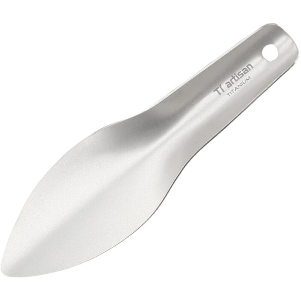 Titanium Handspade för Camping, Vandring, Backpacking - Kompakt Trädgårdsspade
