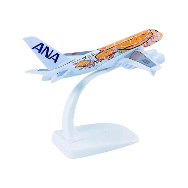 Jiyuge 1/500 Mini Simulert Solid Legering ANA A380 KaLa Flymodell Leketøy Hjemmedekorasjon