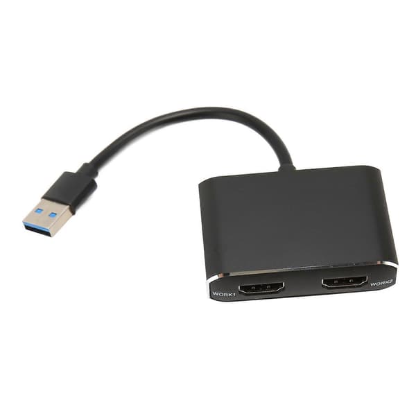 USB 3.0 til dobbel HDMI-adapter for 2 skjermer med 1080P utvidet skjerm
