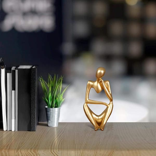 The Thinker Statue, Resin Thinker Sculpture Abstract Statue Modern