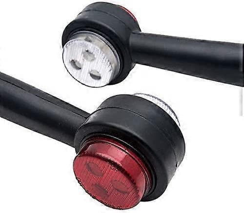 Sæt med 2 sidemarkeringslys 12 V LED 15 cm til lastbilstrailer