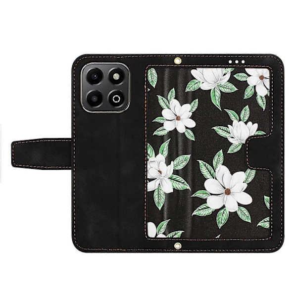 Blommigt Läderfodral med Snodd - Perfe For Honor 200 Smart