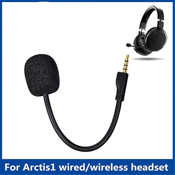 Erstatningsmikrofon for Arctis 1-hodetelefoner, avtakbar bommikrofon