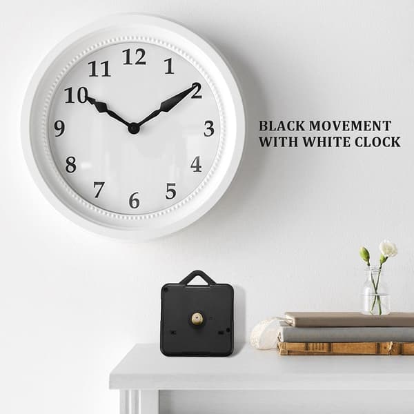 Quartz Urværk Mekanisme DIY Reparationsdele + Hvide Visere [DB] hvid white