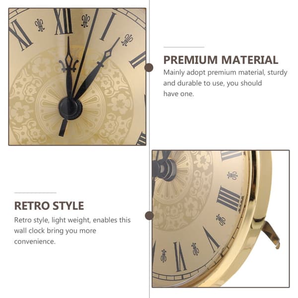 Stille Dekorativ Vægur med Quartz Urværk, Gør-det-selv Montering, til Boligindretning