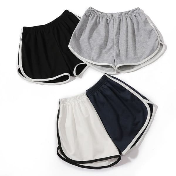Summer Simple Shorts Yoga Beach Pants GREY M grey
