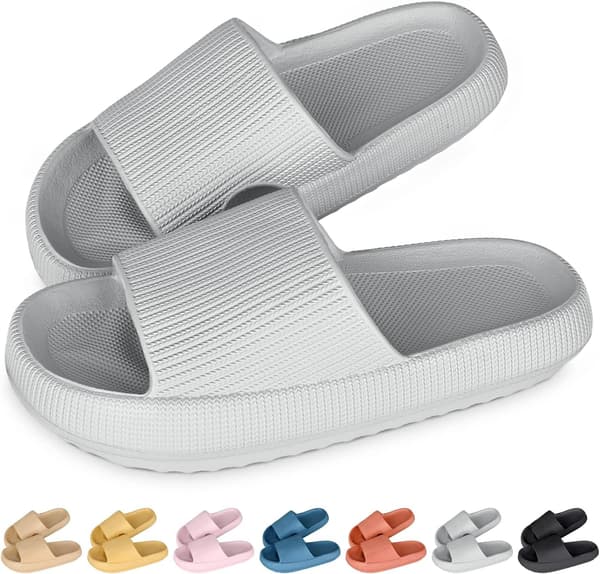 Thick Platform Cloud Slippers for Women Grey 38-39 gray 38-39 gray