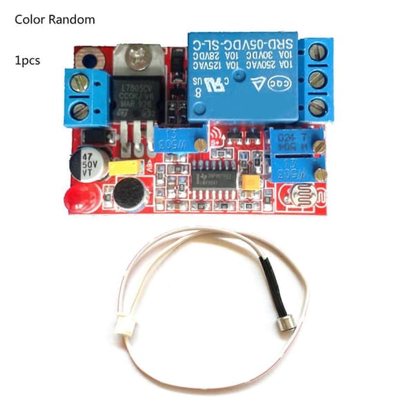 Delay Switch Module Sound Sensor Light Sensor Control Delay On Off Module with Sensor Cable Electronic Accessory 1 sensing line 1 sensing line