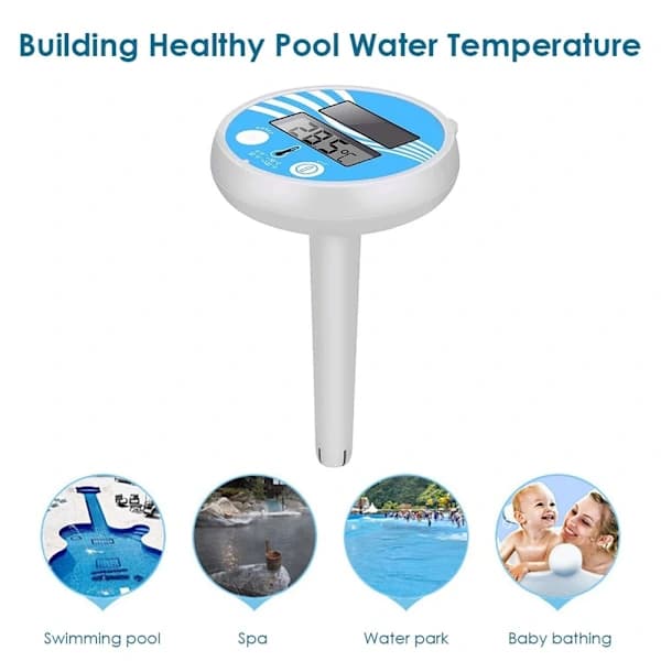 Flydende digitalt pooltermometer til swimmingpool