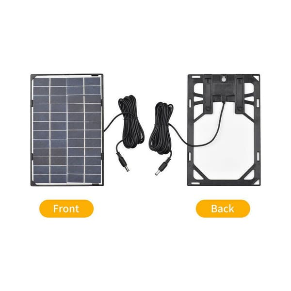 Elektricitet 6W 12V Solpanel til udendørs sikkerhedskamera Solcelle med DC 10ft DIY stik vandtæt solpanel til lampe havelampe ventilator pumpe