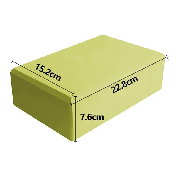 Very stable yoga block, foam rubber foam exercise block yellow