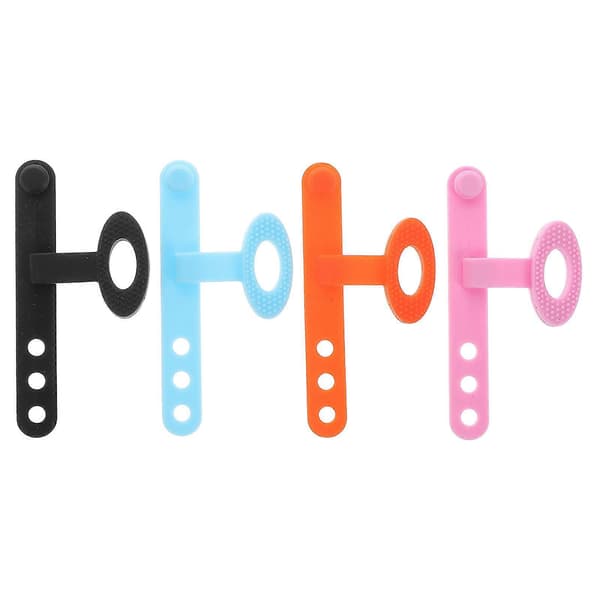 Plectrum Holder Guitar Finger Picks Silicone Finger Protectors Beginner Strumming Aid Easy Storage 4 pcs