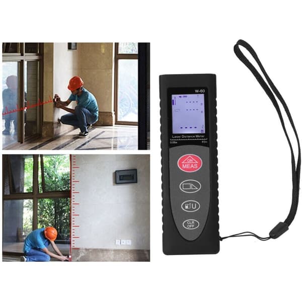 Mini Laser Distance Meter 60m Handheld Infrared Rangefinder Construction Measuring Tool