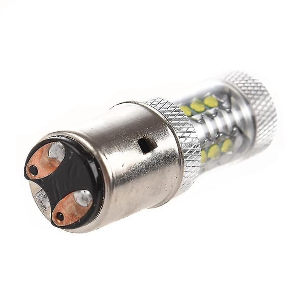 16 * 80W LED Motorsykkel/Moped/Scooter/ATV Frontlys BA20D H6 [DB]