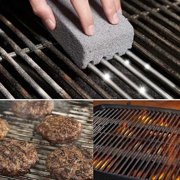 4-pakkaus grillinpuhdistuskiviä BBQ-grilleille ja pariloille