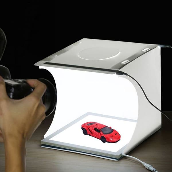 Fotostudie Lysbokse, Mini LED Fotografering Skyggeløs Lys Lampe Panel Pad