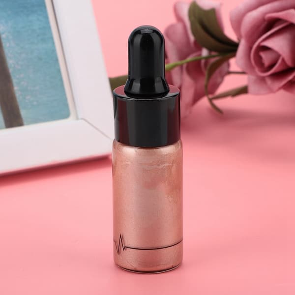 Cremet Glansfuld Flydende Highlighter Ansigt- Læbe Lysende Illuminerende Konturmakeup 03#