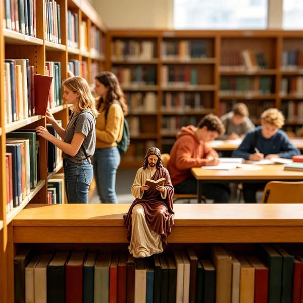Religiøse statuer, sittende leseborddekorasjon B - B