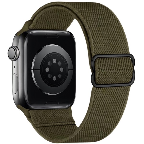 Apple Watch Rem iwatch Justerbar Elastisk Nylon Vævet Rem Grøn 38/40/41mm