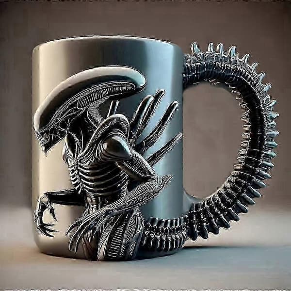 11oz Krus - Alien drikker kaffe Krus - Gave til gyserfans 0619-FA-