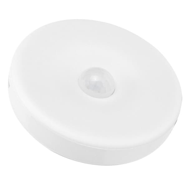 Rund LED-nattlampe, USB-oppladbar, menneskekroppsinduksjon KLB