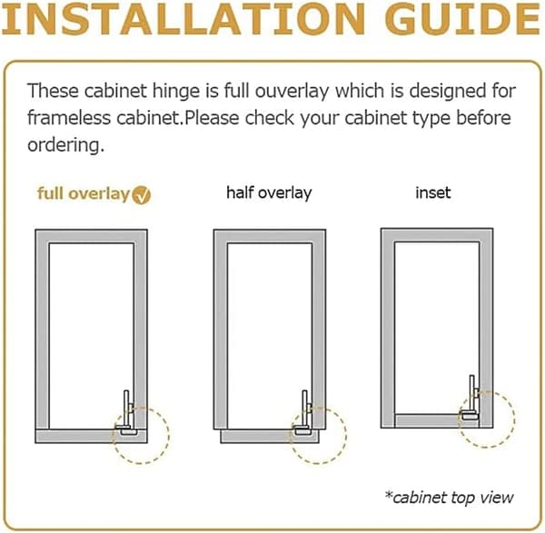 Partial Overlay Kitchen Cabinet Hinge, 110° Opening Angle Cabinet Door Hinge Kitchen Cabinet Door Hinge