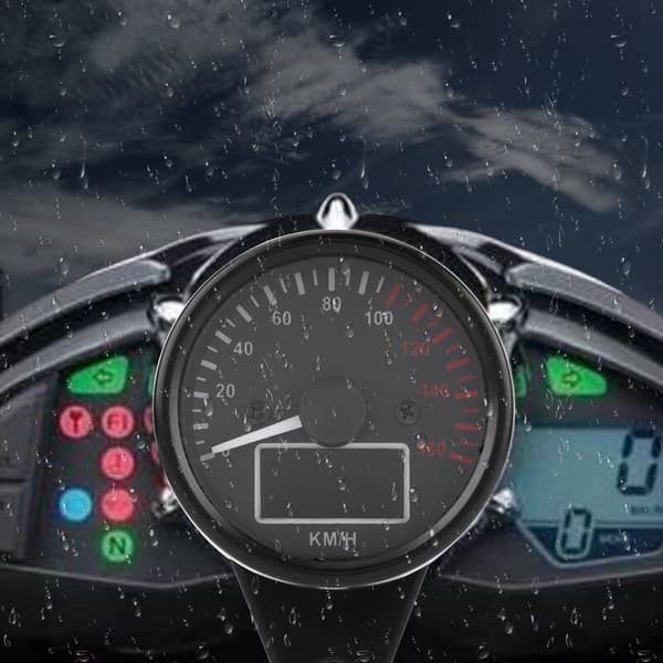 Universal 0 160 KM/H Motorcycle Digital LED LCD Speedometer Tachometer Speedometer Retro Black