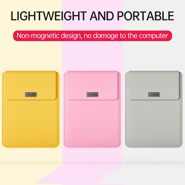 Laptopväska Notebookfodral GRÅ 15.4 15.6 16 TUM 15.4 grå grey 15.4 15.6 16inch-15.4 15.6 16inch