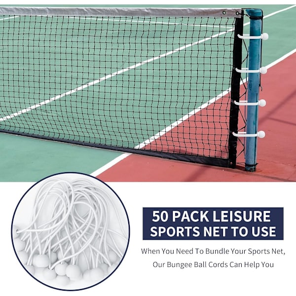 50 stk - 6  \" - Elastisk tau - Elastisk snor - Spenningselastisk - stropp - kulebungee-snorer