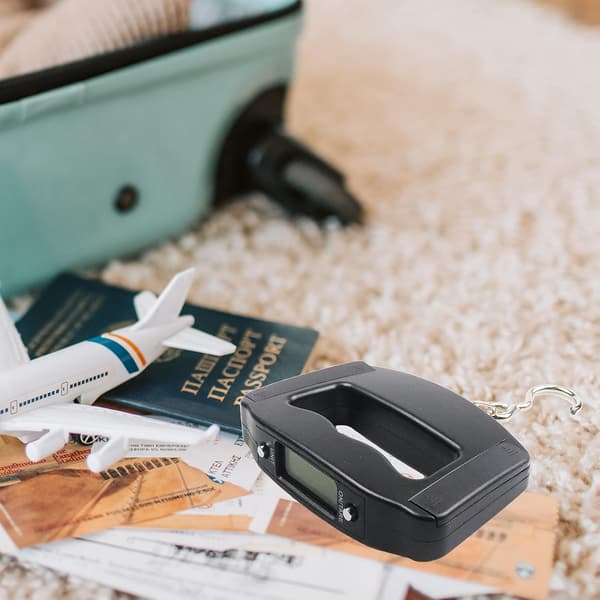 Electronic Luggage Scale, Digital Luggage Scale with Hook - 50kg Backlit LCD Display - Waterproof Bag