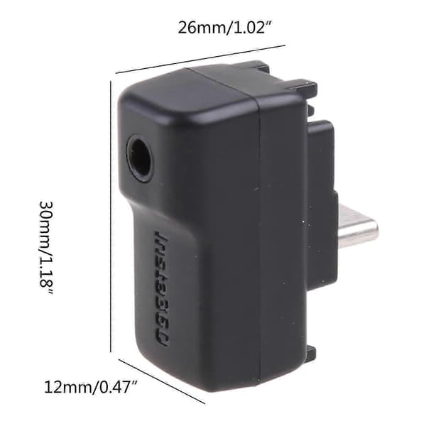 Dobbelt Mikrofonadapter til Insta-360ONE-X2 Eksterne Mikrofoner USB-C Port.