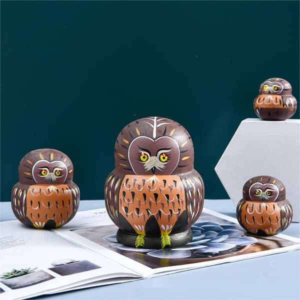 Rysk trädocka matryoshka DIY-dockset för barn 10 lager (stil 1)