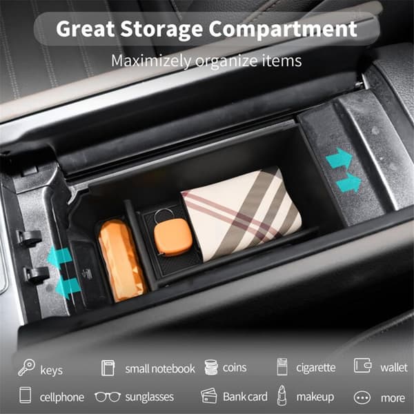 Midtkonsoll Organizer for GLC Class X254 2023 2024 Armlene Oppbevaringsboks Brett Tilbehør