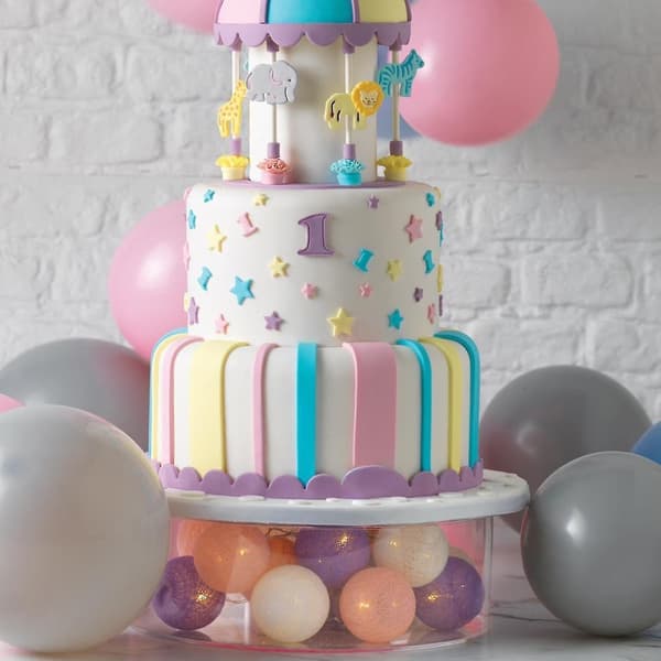 Round Transparent Acrylic Cake Display Board Cake Edge Smoother Scraper Decor Baking Tool Party Wedding Cake Stand Tool