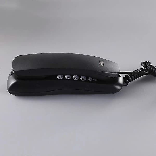 [PL] Wall-Mounted Corded Landline Phone with Speed Dial - Memory Buttons Wall Phone Black