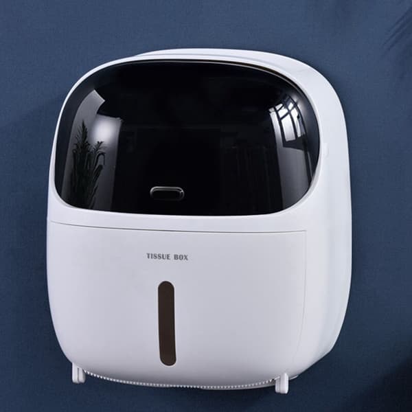Toiletpapirholder til badeværelse Toiletpapir opbevaring Toiletpapirholder Robotform Sort