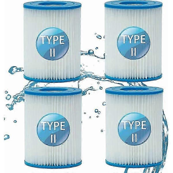 Bassengfilter for Bestway 58094, for Bestway Filter Type II, Bassengfilter (4 STK).