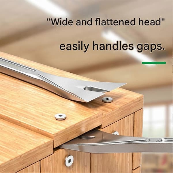 BAOLIAN 8/10/12 inch Electroplated Stainless Steel Widened Flat Chisel Puller Multifunction Tool 8 Inches 8 Inches