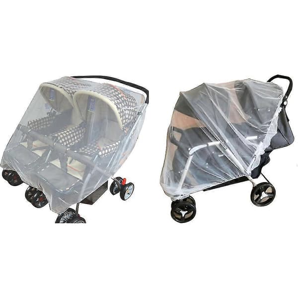 Double Stroller Anti-Mosquito Net Insect Net for Car Seat Twin Stroller Mesh Cover Style 1 Style 1 Style 1
