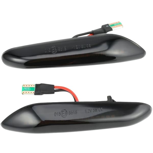 2 stk. røgfarvede dynamiske LED-blinklys med flydende blinklys til MW E46 E90 E91 E92 E93 E60
