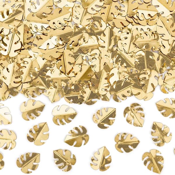 Konfetti blad farvevalg 15 g borddekoration Guld