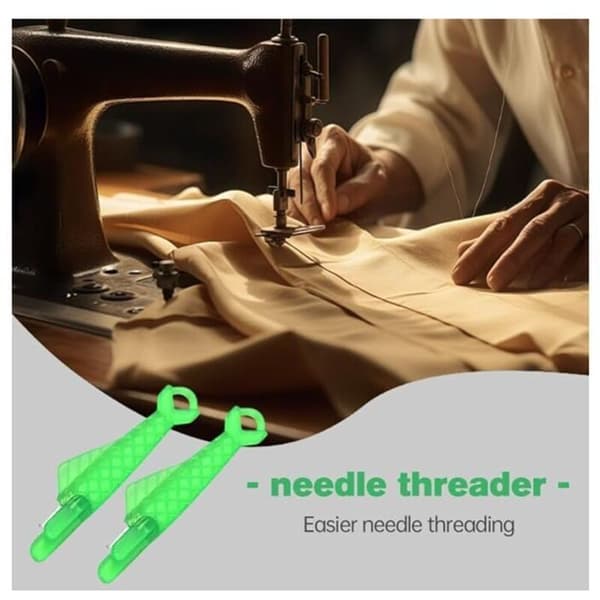 Needle Threader 20 pcs Green for Hand Sewing & Quilting with Sewing Machine