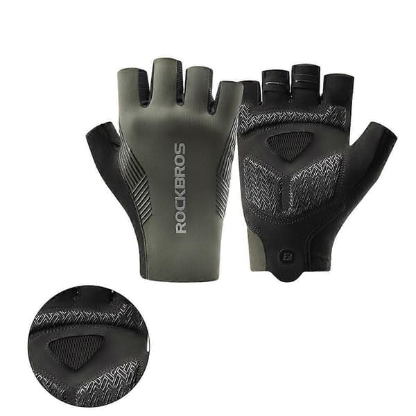 Korte Cykelhandsker Halvfinger Cykelhandsker Sort S