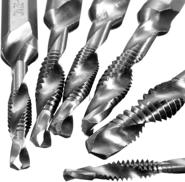 HSS Drill Bit Set 1/4\" Hex Shank Set Combination Drill Tap HSS Bi