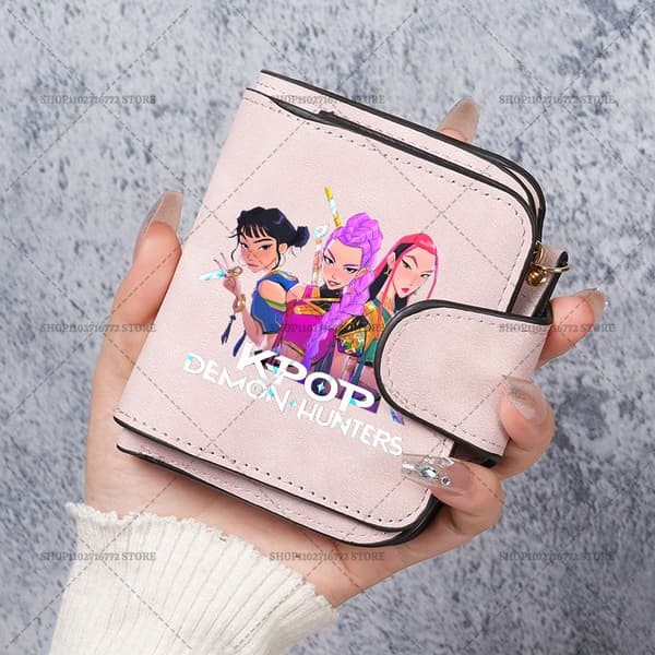 K-Pop Demon Hunters PU-lompakko | Passinpidike ja matkalompakko**12-FX- 12