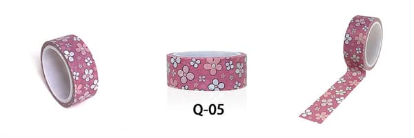 12 ruller Washi-tape dekorative gullblad blomster dekorative