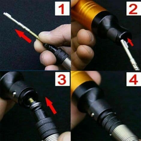 Fleksibel borkronechuck 0,3 til 6,5 mm fleksibel forlengelse for bor
