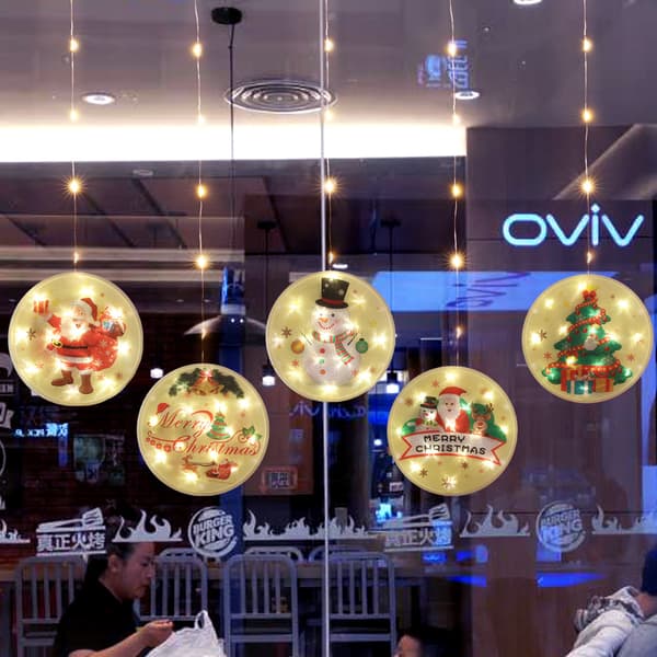 Jule LED-dekorationslys Juleværelse lille vinduesdekoration